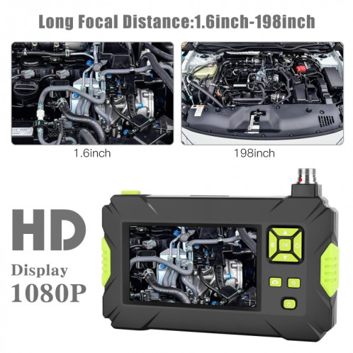 P30 8 mm IP67 étanche 4,3 pouces endoscope portable endoscope industriel à câble dur, longueur de câble : 10 m SH90421720-013