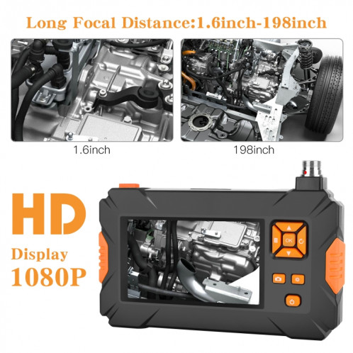 P30 8 mm IP67 étanche 4,3 pouces HD Portable endoscope serpent endoscope industriel, longueur de câble : 1 m SH9043969-013