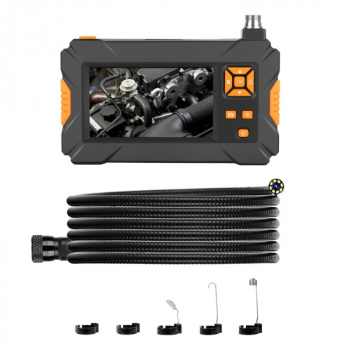 P30 8 mm IP67 étanche 4,3 pouces HD endoscope portable serpent endoscope industriel, longueur de câble : 5 m SH90451264-013
