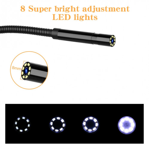 P30 8 mm IP67 étanche 4,3 pouces HD endoscope portable serpent endoscope industriel, longueur de câble : 5 m SH90451264-013