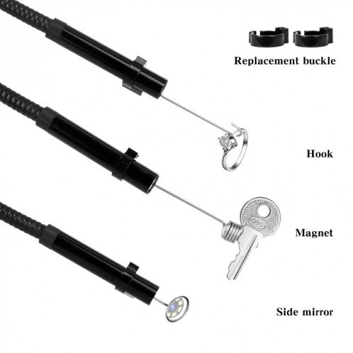 P30 8 mm IP67 étanche 4,3 pouces HD endoscope portable serpent endoscope industriel, longueur de câble : 5 m SH90451264-013