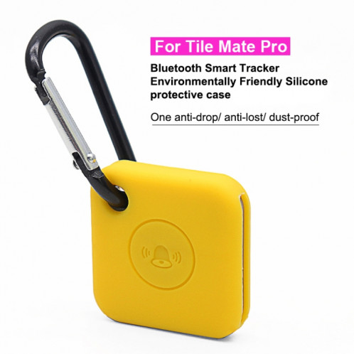 Cas de silicone Smart Tracker Bluetooth pour la tuile Mate Pro (Noir) SH629B1787-06