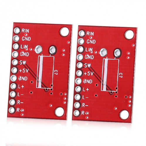 2 PCS LandaTianrui LDTR-WG0126 3W Amplificateur Conseil Audio (Rouge) S2104R922-04