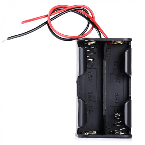 LandaTianrui LDTR-DJ002 6 V 4 x AA Batteries Cas de stockage de cas avec 18 cm Câble pour Arduino (Noir) SL111B408-04