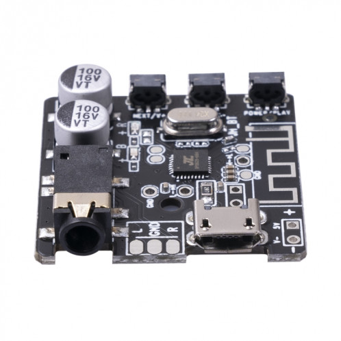 6966 DIY BLUETOOTH 5.0 Module du carton du récepteur audio MP3 Joueur sans fil Stéréo sans fil Module d'amplificateur (noir) SH156B514-07