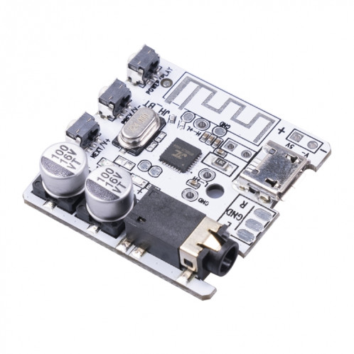 6966 DIY Bluetooth 5.0 Module de la carte de récepteur audio MP3 Joueur sans fil Stéréo sans fil Module d'amplificateur (blanc) SH156W1007-07
