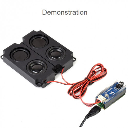 Module d'extension audio de Waveeshare pour Raspberry Pi Pico, Sécurité simultanée casque / haut-parleur SW01701446-07