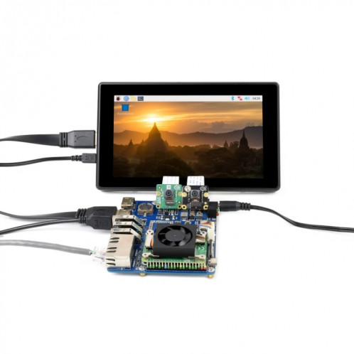 Pied de base Ethernet double Gigabit Module Waveeshare pour la framboise PI CM4 SW0175668-09