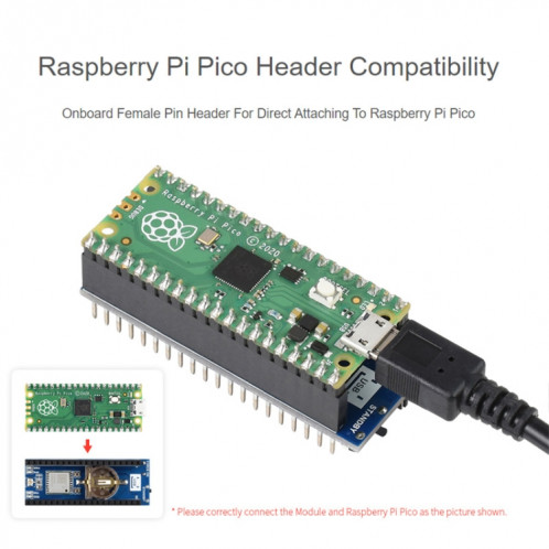 Module GNSS Waveeshare L76B pour Raspberry Pi Pico, GPS de support, BDS, QZSS SW0178381-08
