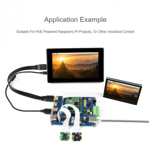Module Compute Waveshare IO Board avec fonction PoE (type B) pour Raspberry PI toutes les variantes de cm4 SW0188141-010