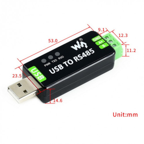 Convertisseur USB industriel Waveshare Industrial to Rs485 SW0189526-05