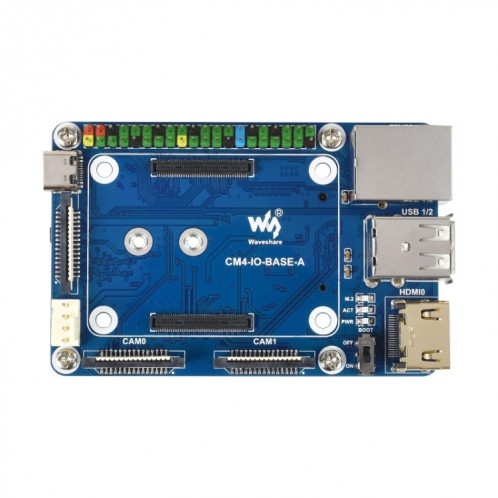 Waveeshare Mini Base de base A pour le module de calcul de Raspberry Pi 4 SW0193419-09