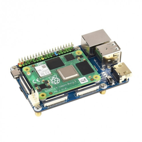 Waveeshare Mini Base de base A pour le module de calcul de Raspberry Pi 4 SW0193419-09