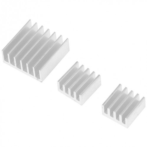 3 en 1 Radiateurs en aluminium de radiateur de radiateur de radiateur de refroidissement pour Raspberry Pi 3/2 S302091310-04