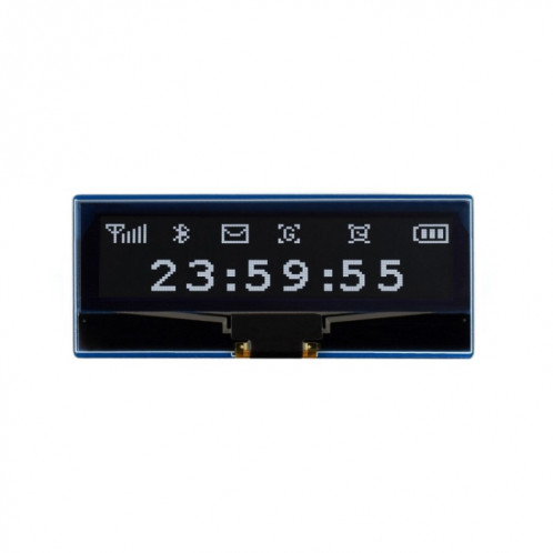 Waveshare 128 x 32 Pixel Module d'affichage OLED 2.23 pouces pour Raspberry Pi Pico, SPI / I2C SW02101112-06