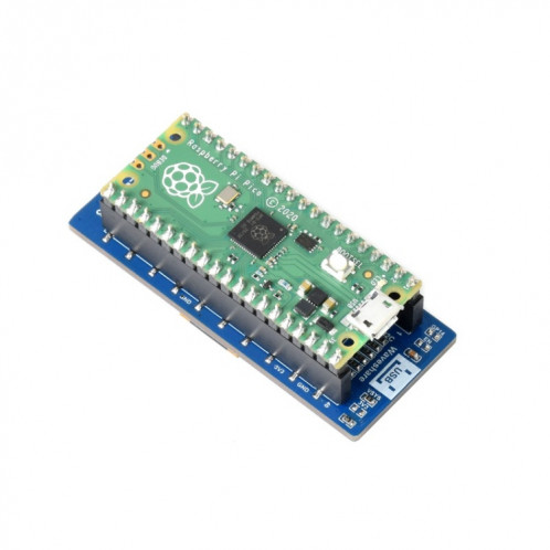 Waveshare 128 x 32 Pixel Module d'affichage OLED 2.23 pouces pour Raspberry Pi Pico, SPI / I2C SW02101112-06