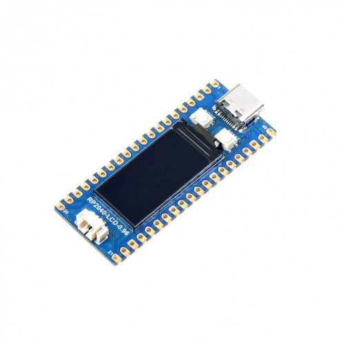 WAVESHARE RP2040-LCD-0,96 Coot MCU de type PICO Basé sur Raspberry Pi MCU RP2040, avec pinhheader SW0225499-07