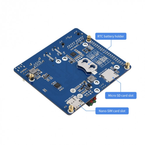 Waveeshare Dual Gigabit Ethernet 5G / 4G Base de base pour Raspberry Pi CM4 SW0228100-08
