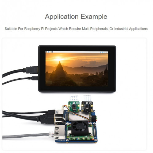 Waveeshare Dual Gigabit Ethernet 5G / 4G Base de base pour Raspberry Pi CM4 SW0228100-08