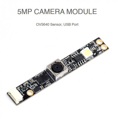 Waveshare OV5640 AF 5MP Module de caméra USB, prise en charge de l'enregistrement vidéo 1080p SW02451304-06
