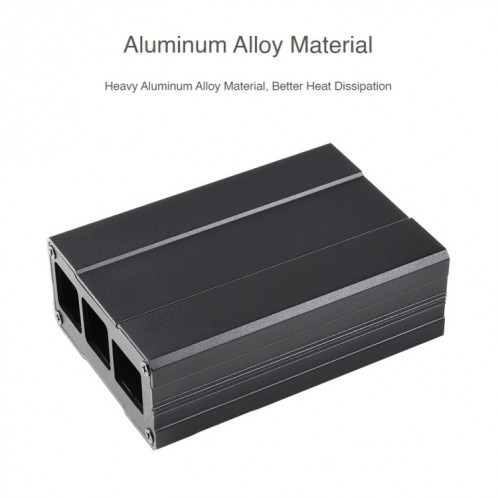 Case de conception chanfreinée en aluminium Waveshare pour Raspberry Pi 4B SW025931-07