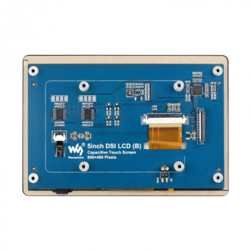 Waveshare 5 pouces 800 x 480 Affichage tactile IPS capacitif pour Raspberry Pi, interface DSI SH02671093-07