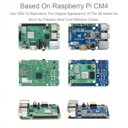 Adaptateur Raspberry Pi CM4 vers 3B pour Raspberry Pi 3 modèle B/B+ SW0270793-07