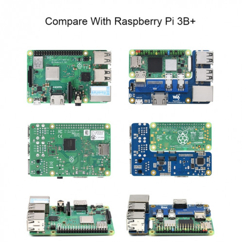 Adaptateur Waveshare Raspberry Pi Zero vers 3B pour Raspberry Pi 3 modèle B/B+ SW0272678-07