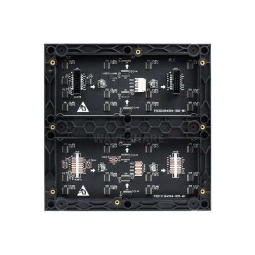 Panneau matriciel LED couleur RVB Waveshare, pas de 3 mm, 64 x 64 pixels, luminosité réglable SW0274641-07