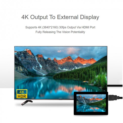 Extension d'écran tactile WAVESHARE 5 pouces pour Raspberry Pi CM4, en-tête PoE, Gigabit Ethernet, sortie 4K SW02831930-010