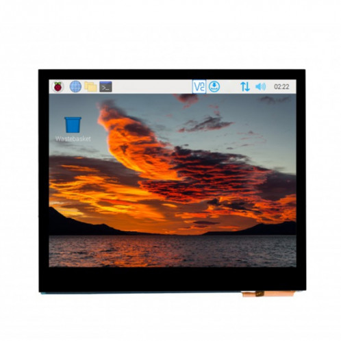 Écran LCD IPS tactile capacitif HDMI Waveshare 3,5 pouces (E), 640 x 480, prise audio SW0285773-06