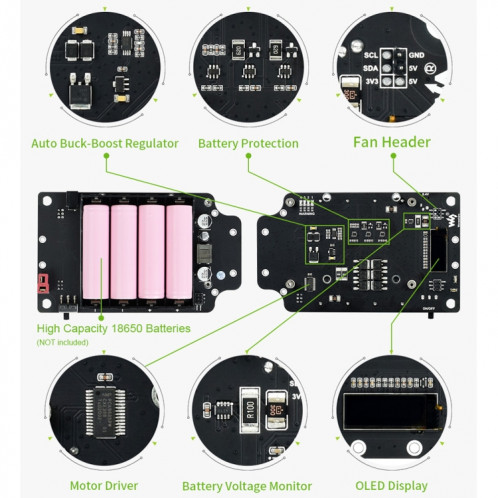 Kit AI Waveshare JetRacer Pro 2 Go, robot de course AI haute vitesse alimenté par Jetson Nano 2 Go, version Pro, SW05351449-013