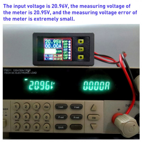 Compteur de mesure de décharge de charge de compteur de courant de tension à double affichage 90V 20A avec relais SH0545629-04