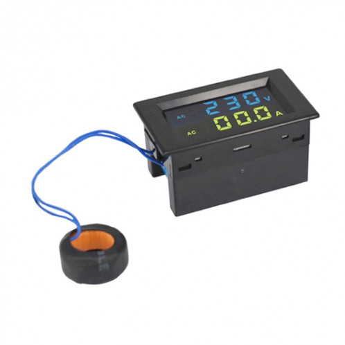 D85-2042A 110V 220V 380V 100A Voltmètre AC numérique Ampèremètre Courant Ampères Voltmètre LCD Panneau Moniteur (Noir) SH572B1096-06