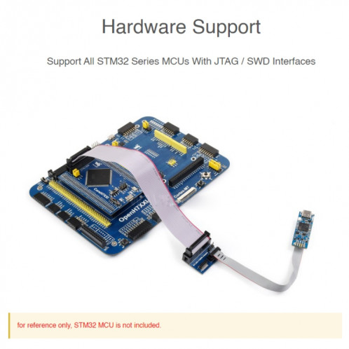Débogueur et programmeur en circuit Waveshare STLINK-V3MINIE pour STM32 SW05811822-07