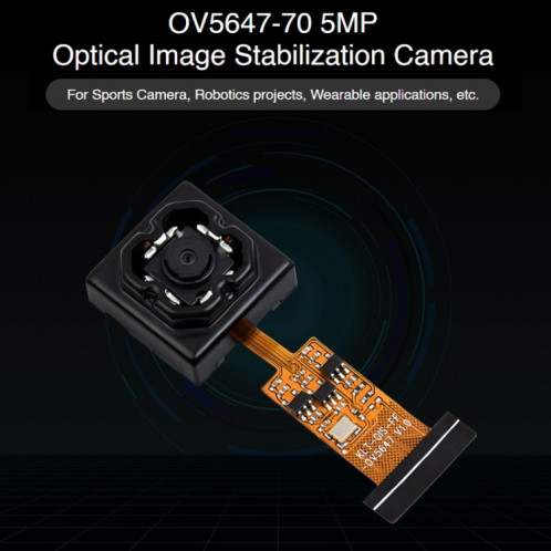 Module de caméra de stabilisation d'image optique Waveshare 5MP OV5647 pour Raspberry Pi SW05821016-07