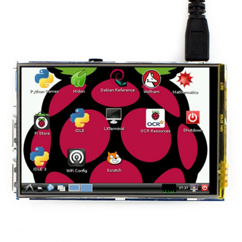 WAVESHARE 3,5 pouces 320x480 TFT LCD à écran tactile pour Raspberry Pi SH1200125-05