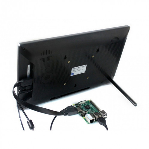 WAVESHARE 13,3 pouces HDMI LCD (H) Écran tactile capacitif LCD avec cache en verre trempé, prend en charge plusieurs mini-ordinateurs, plusieurs systèmes SH12111346-04