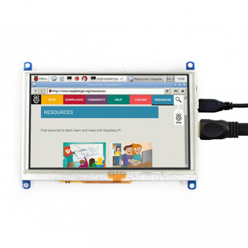 WAVESHARE 5 pouces HDMI LCD (G) Écran tactile 800x480 pour Raspberry Pi prend en charge divers systèmes SH1217791-06