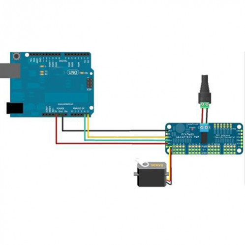 Contrôleur de moteur servo PWM 16 canaux bricolage pour Arduino S12145521-08