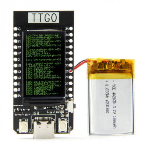T-EXPLAY TTGO 4MB ESP32 MODULE BLUETOOTH WIFI 1.14 pouces Board de développement pour Arduino ST6165944-07