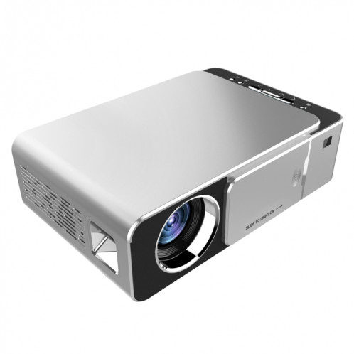 T6 Mini projecteur de théâtre HD portable avec technologie LCD 1080p T6 3500ANSI, Support WiFi, HDMI, AV, VGA, USB (Argent) SH045S735-011