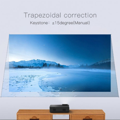 CM1 Écran TFT LCD 5.8 pouces 280 Lumens 1280x768P Projecteur Intelligent, Prise en charge HDMIx2, USB, SD, VGA, AV, TV, Sortie Audio (Blanc) SH052W1548-07