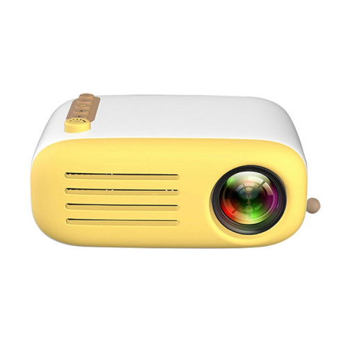 YG200 Mini projecteur de poche LED portable AV SD HDMI vidéo de jeu de cinéma maison projecteur vidéo (jaune et blanc) SH18YW79-017