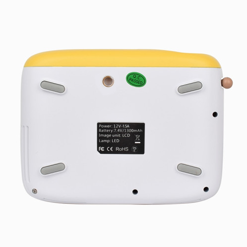 YG200 Mini projecteur de poche LED portable AV SD HDMI vidéo de jeu de cinéma maison projecteur vidéo (jaune et blanc) SH18YW79-017