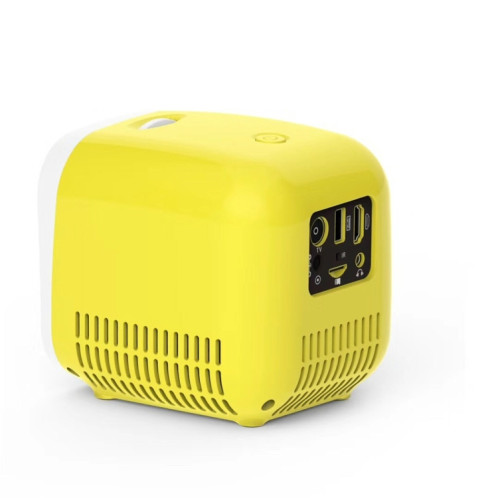 Projecteur de l'enfant L1 Mini projecteur de haut-parleur portable portable à LED, plug UA (jaune) SH141Y960-07