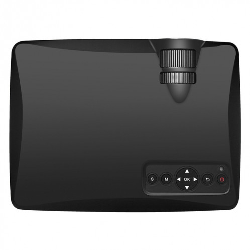 LY-40 1800 LUMENS 1280 x 800 Projecteur LED de théâtre domestique avec télécommande, plug (noir) SH161B1189-08