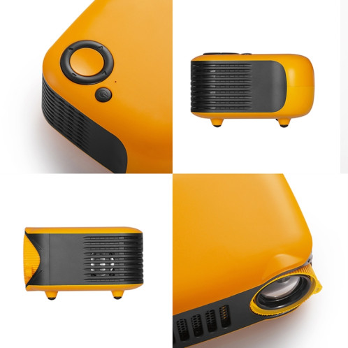 A2000 1080P Mini projecteur portable intelligent pour enfants, (blanc gris) SH8EUW1689-015