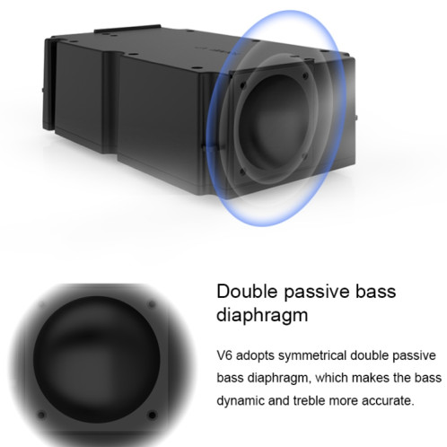 Projecteur DLP intelligent 3D TOUMEI V6 3800 Lumens Android 6.0, 2 Go + 32 Go, prise en charge WiFi double bande / Bluetooth / HDMI / TF / RJ45 ST0961800-015