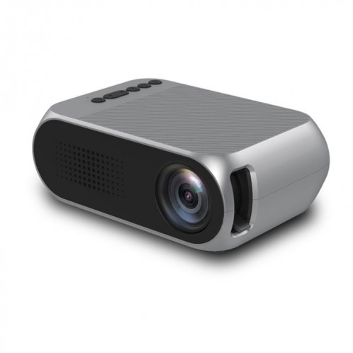 YG320 320 * 240 Mini projecteur LED Home Cinéma, Prise en charge HDMI & AV & SD & USB (Argent) SH973S1789-015